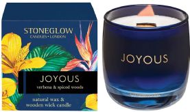 Stoneglow Infusion - Verbena & Spiced Woods Candle (Navy) Joyous